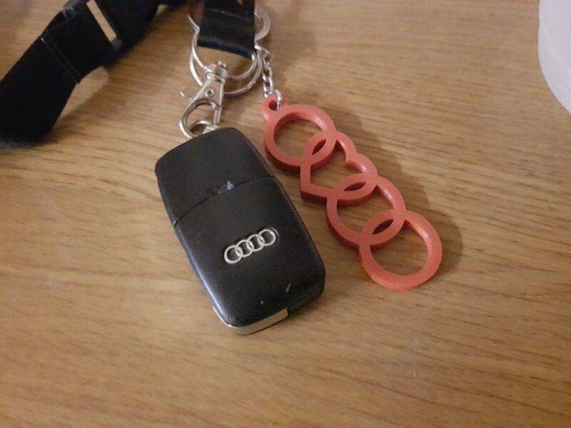Audi Kalp Anahtarlık Dekoratif Hediyelik Süs Eşyası Aksesuar - Görsel 3
