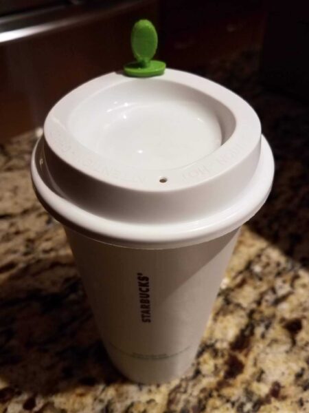 Yeniden Kullanılabilir Starbucks Kapak Durdurucu Plastik Aparat