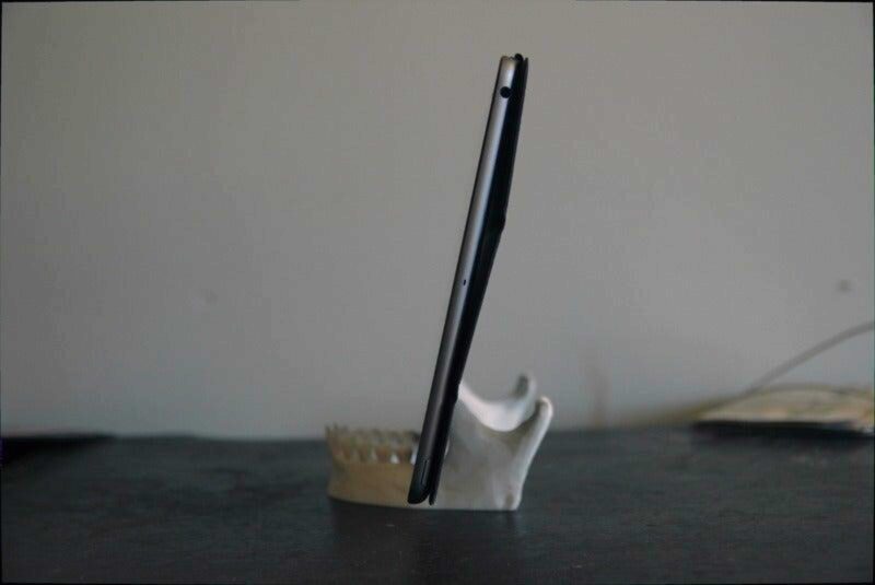 Memento Mori Mandibula Agız Kemik İskelet Masaüstü Telefon Tutucu - Görsel 2