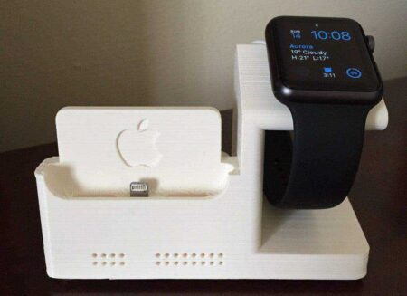 İphone 6 Dock W / Entegre Apple Watch Şarj İstasyonu Plastik Aparat