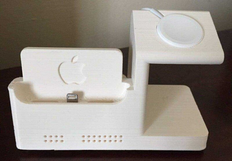 İphone 6 Dock W / Entegre Apple Watch Şarj İstasyonu Plastik Aparat - Görsel 3