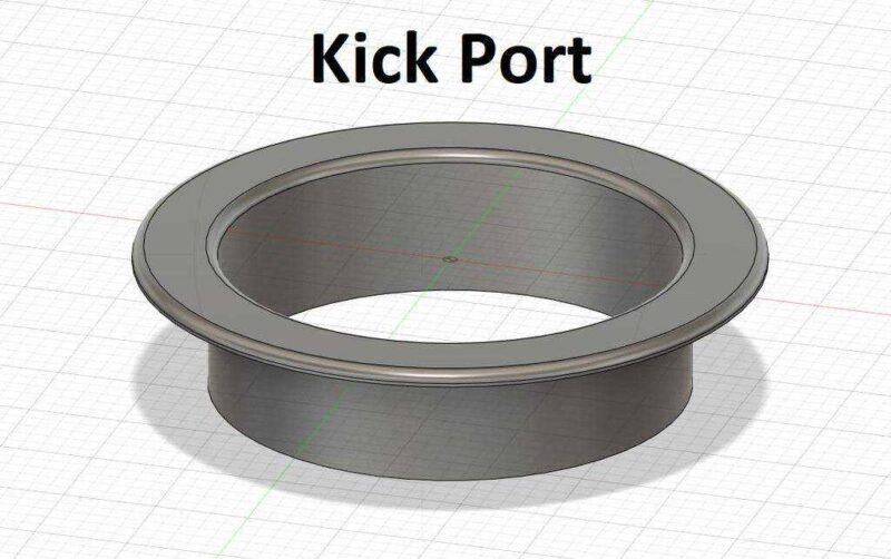 Bass Drum İçin Kick Port Plastik Aparat