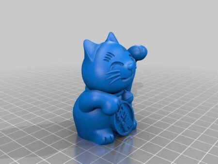 Maneki Neko Lucky Cat Organik Plastikten Aksesuar Süs Eşyası