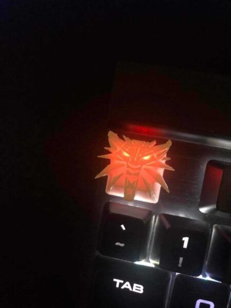 Witcher 3 Madalyon Anahtar Kapağı Plastik Aparat