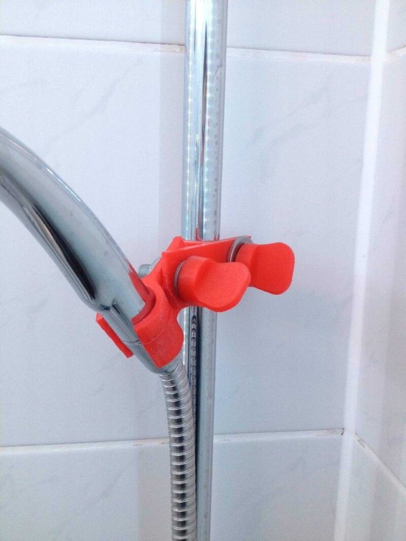 Duş Başlığı Tutucu Sabitleyici Organik Plastikten Aparat Vidasız - Görsel 2