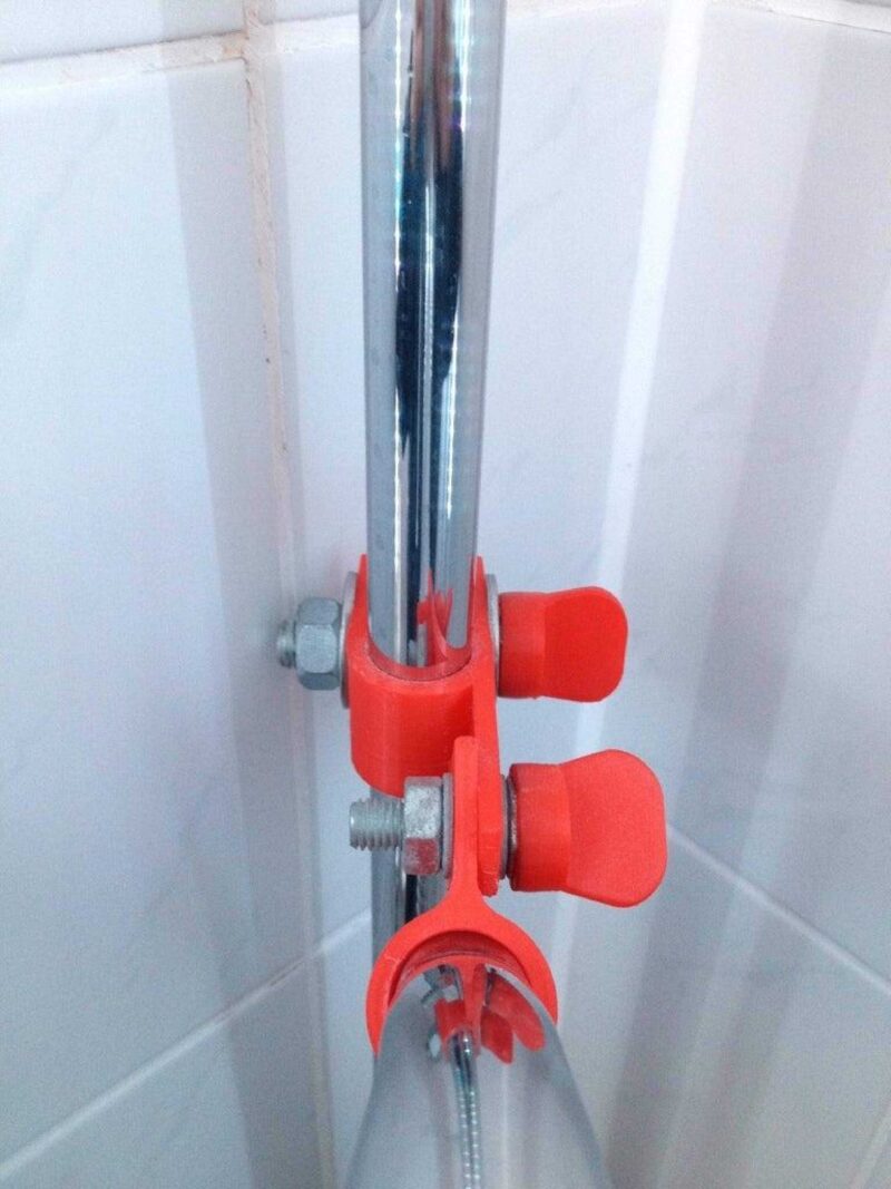 Duş Başlığı Tutucu Sabitleyici Organik Plastikten Aparat Vidasız - Görsel 3
