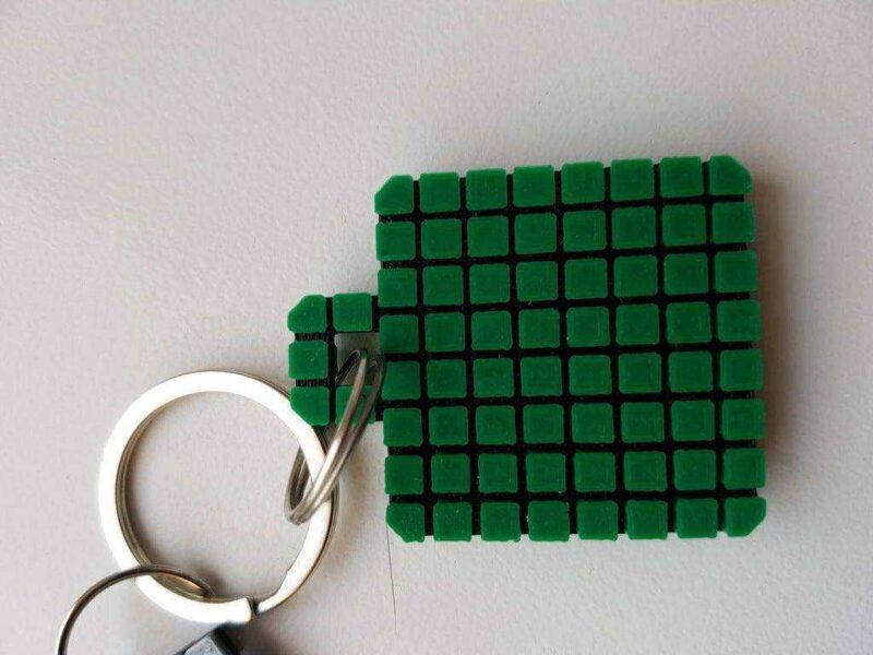 Minecraft Creeper Anahtarlık (Tek Ekstruder) Plastik Aparat - Görsel 3