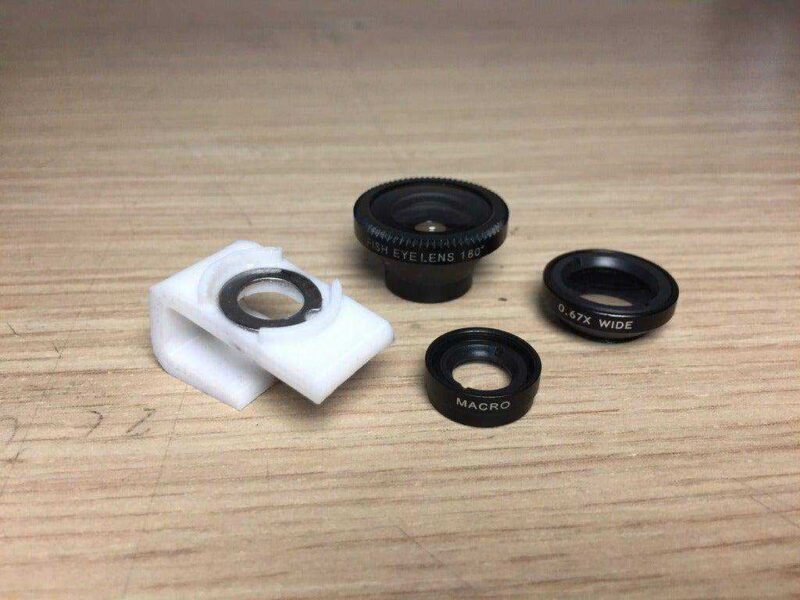 Balıkgözü Lens İphone Adaptörü Plastik Aparat - Görsel 3