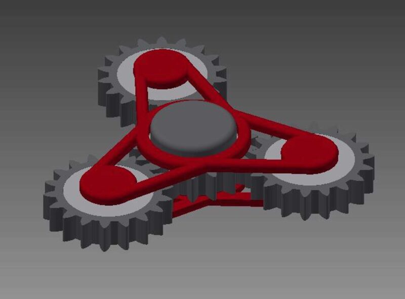 Dişli Fidget Spinner Plastik Aparat