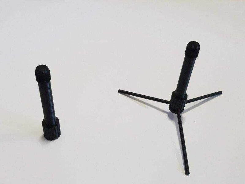 Katlanabilir Flüt Standı Plastik Aparat - Görsel 2