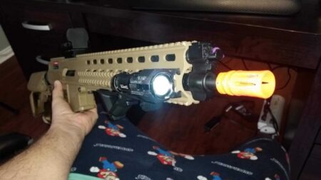 Airsoft Fener Tutucu Picatinny Demiryolu Plastik Aparat