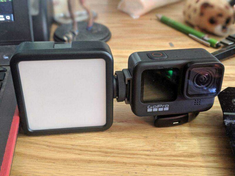Gopro Hero 9 Pil Kapı İle Şarj Ve Soğuk Ayakkabı Plastik Aparat