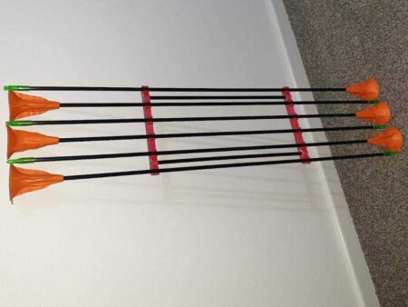 Uygulama Ok Depolama Quiver, 6Mm Şaft. Plastik Aparat