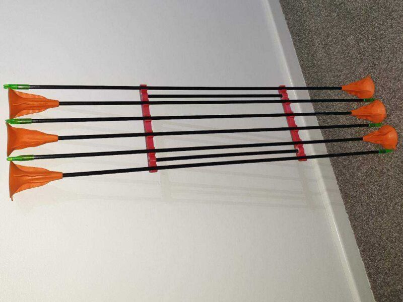 Uygulama Ok Depolama Quiver, 6Mm Şaft. Plastik Aparat