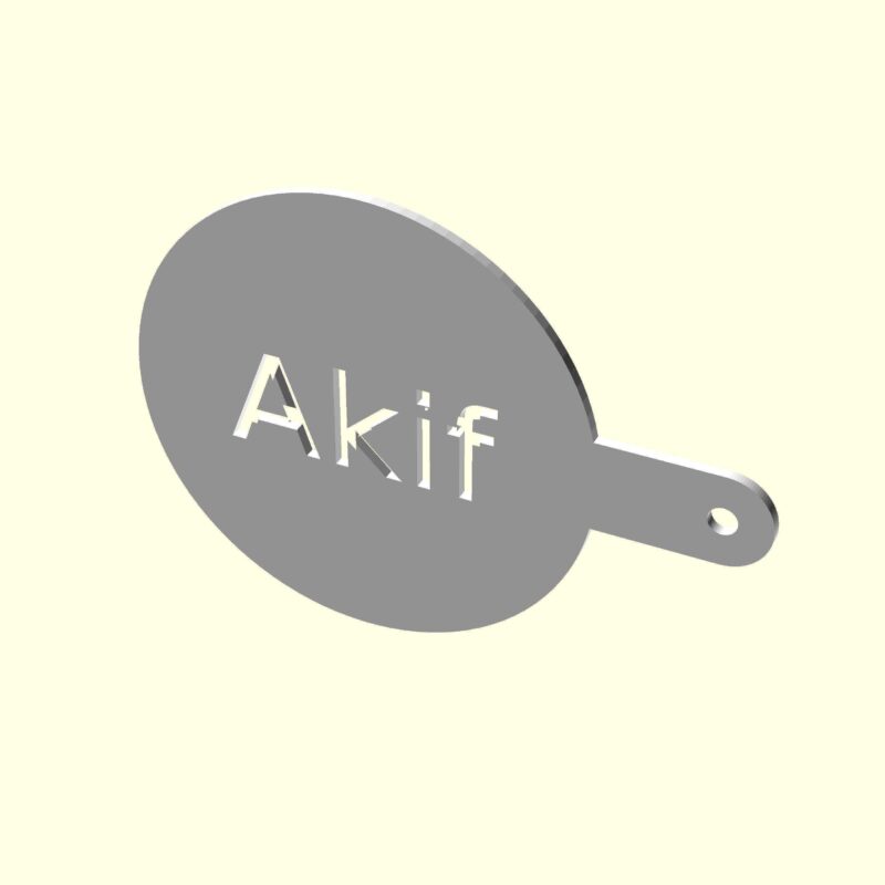 Akif Kişiye İsime İsme Özel Kahve Stencil Stensıl Şablon Cafeler İçin Sevgiliye Eşe Hediyelik Hediyesi Dekoratif Organik Plastik - Görsel 4