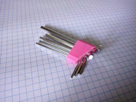 Basit Parametrik Allen Hex Anahtar Tutucu Dekoratif Aparat