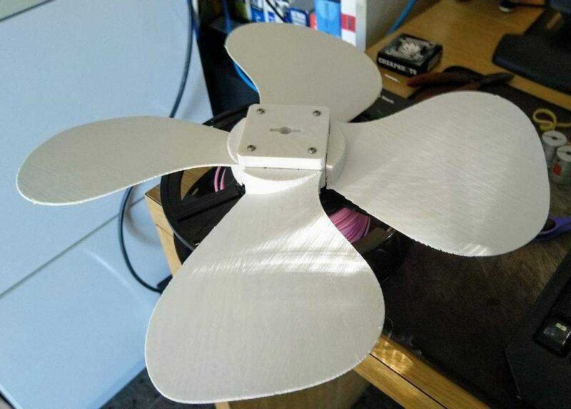 40 Cm Kaide / Duvar / Masa Vantilatörü Bıçak/Pervane Plastik Aparat - Görsel 4