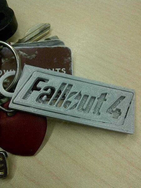 Fallout 4 Anahtarlık Organik Plastikten Anahtarlık Tutucu
