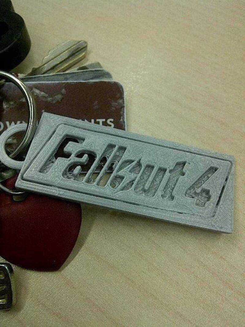 Fallout 4 Anahtarlık Organik Plastikten Anahtarlık Tutucu