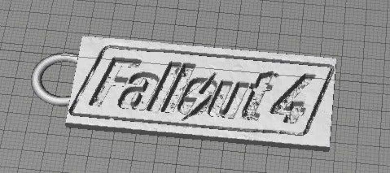 Fallout 4 Anahtarlık Organik Plastikten Anahtarlık Tutucu - Görsel 3