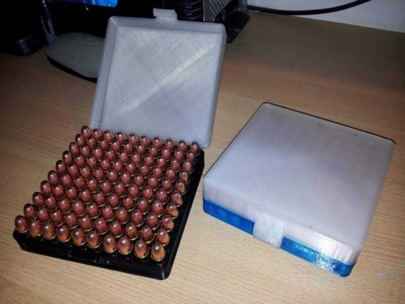 9Mm Cephane Kutusu 100 Yuvarlar Plastik Aparat - Görsel 2