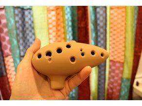 Temizlendi Güncellenmiş 12 Delikli Ocarina  Organik Plastikten