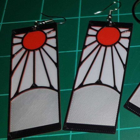 Demon Slayer Hanafuda Küpe (Charm) Plastik Aparat