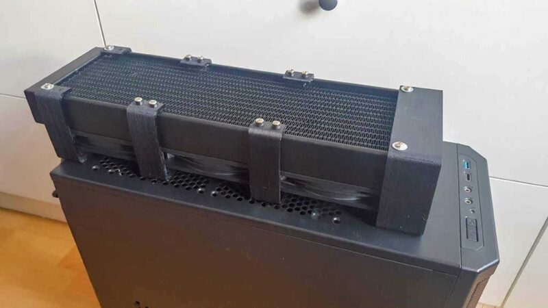 Cpu Sıvı Soğutucu İçin Tutucu Plastik Aparat - Görsel 2