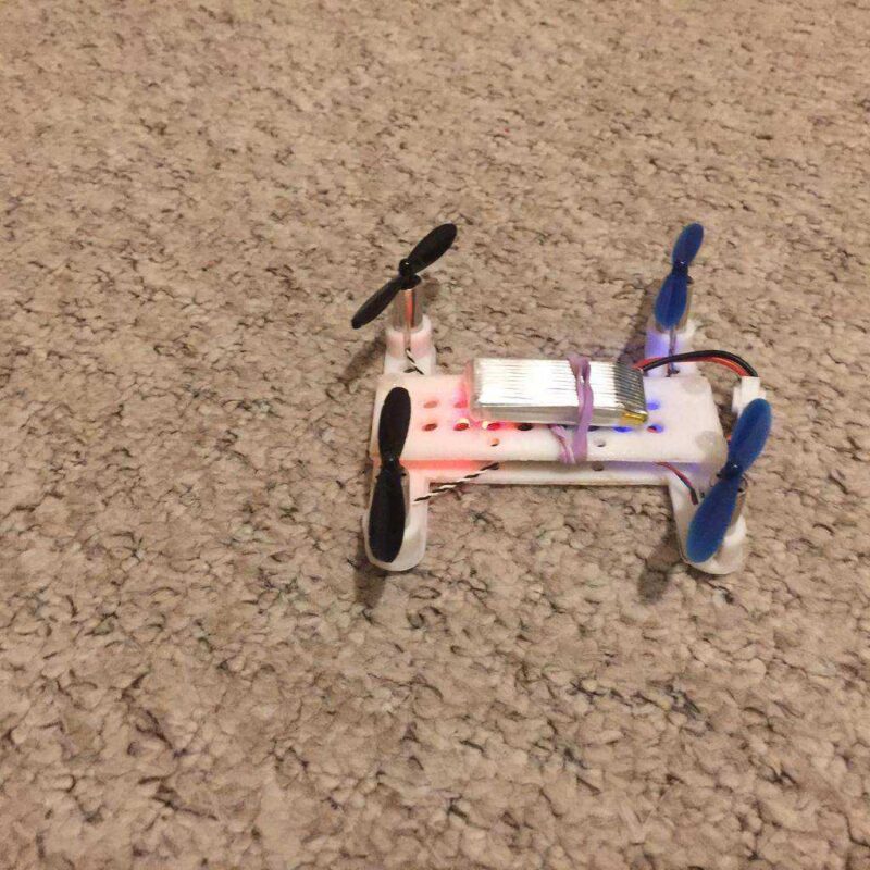 Mikro Drone-Ascopter H-Frame Openscad-Özelleştirilebilir Plastik Aparat - Görsel 3