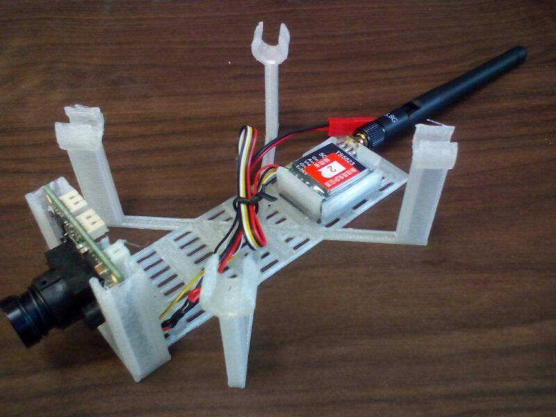 200G Drone Altında Fpv Kamera Ve Verici Çerçeve Plastik Aparat - Görsel 2