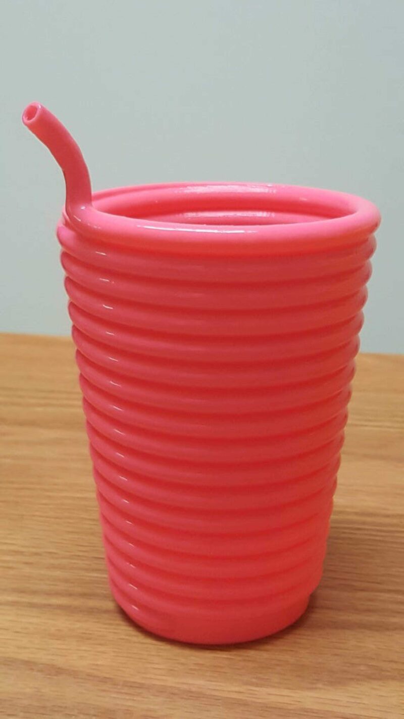 Kendinden Pipetli Organik Plastikten Bardak Çocuk Eğlence - Görsel 3