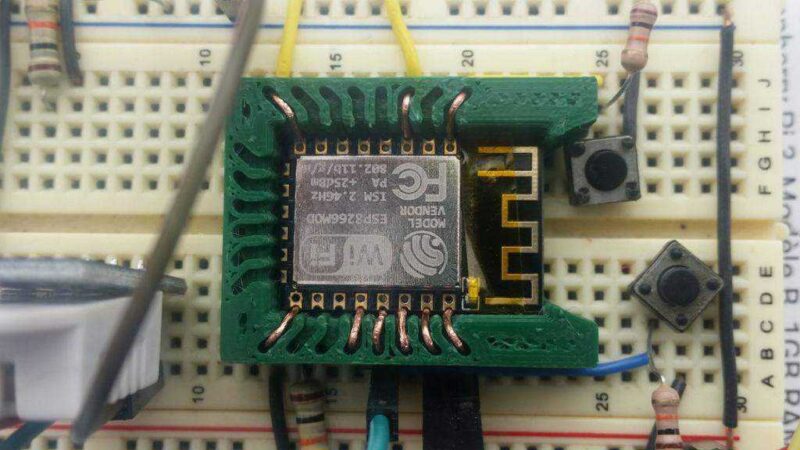 Soket ESP8266 (ESP12E)  Organik Plastikten Aksesuar Aparat - Görsel 2