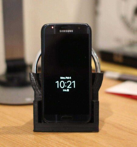 Qi Hızlı Kablosuz Şarj Çift Telefonu Galaxy S7 Ve Not 4 İçin Standı Plastik Aparat
