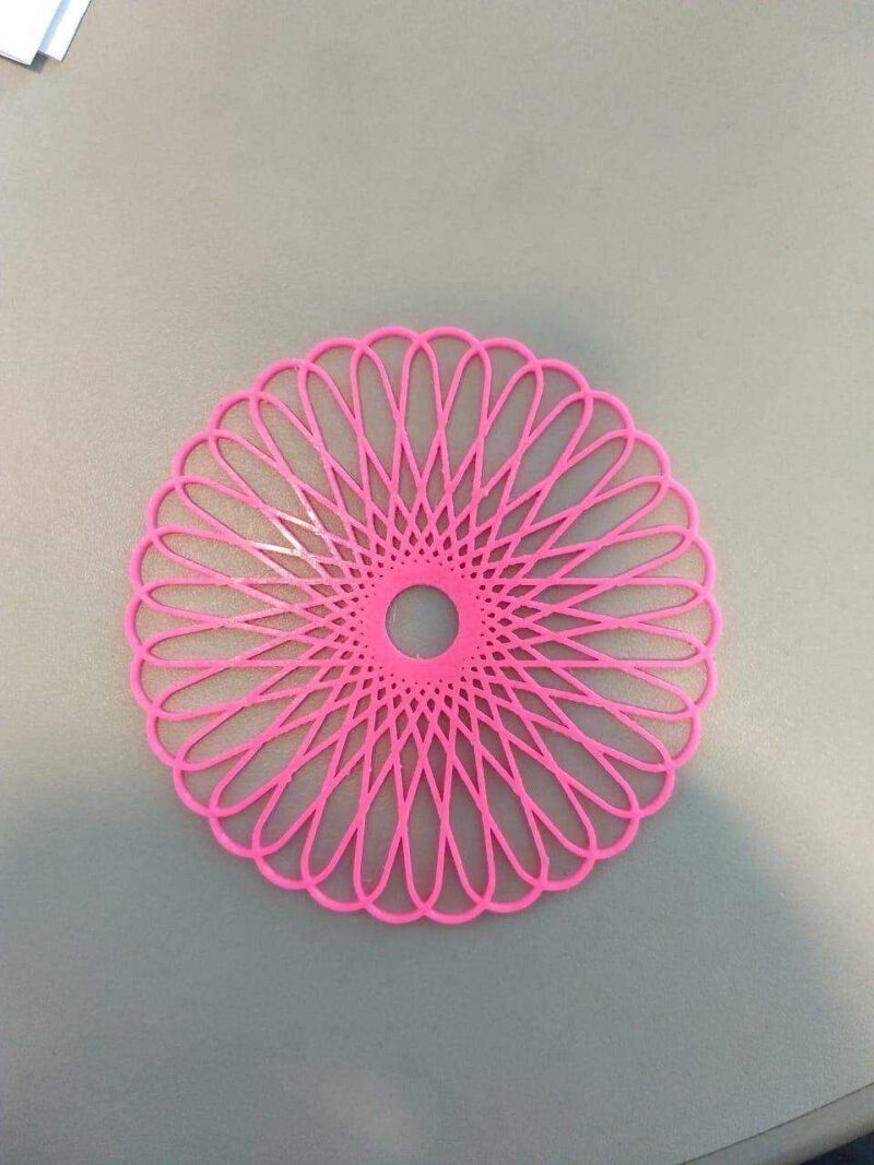 Spirograf Altlığı 100mm  Organik Plastikten Dekoratif Aksesuar - Görsel 3