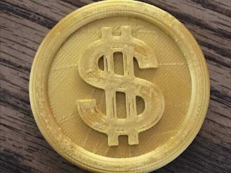 Scrooge McDuck Altın Para / Dolar Para Hediyelik Dekoratif