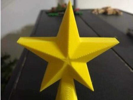 Masaüstü Noel Ağacı Yıldız Topper Süs Eşyası Dekoratif Yıldız