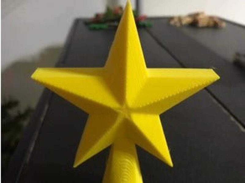 Masaüstü Noel Ağacı Yıldız Topper Süs Eşyası Dekoratif Yıldız