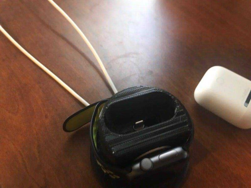 Apple Watch ve AirPods yuvası / şarj cihazı  Organizer  Tutucu - Görsel 4