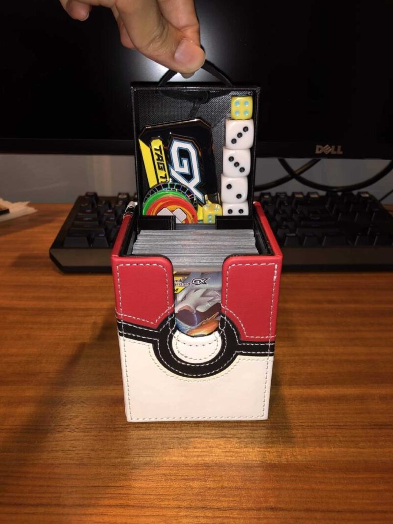 Alcove Flip Box Ticaret Kartları Zar Çekmece Ve Pokemon Tcg İçin Bölücü, Magic The Mtg Plastik Aparat