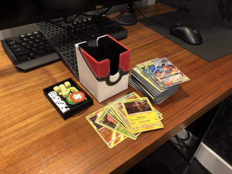 Alcove Flip Box Ticaret Kartları Zar Çekmece Ve Pokemon Tcg İçin Bölücü, Magic The Mtg Plastik Aparat - Görsel 3
