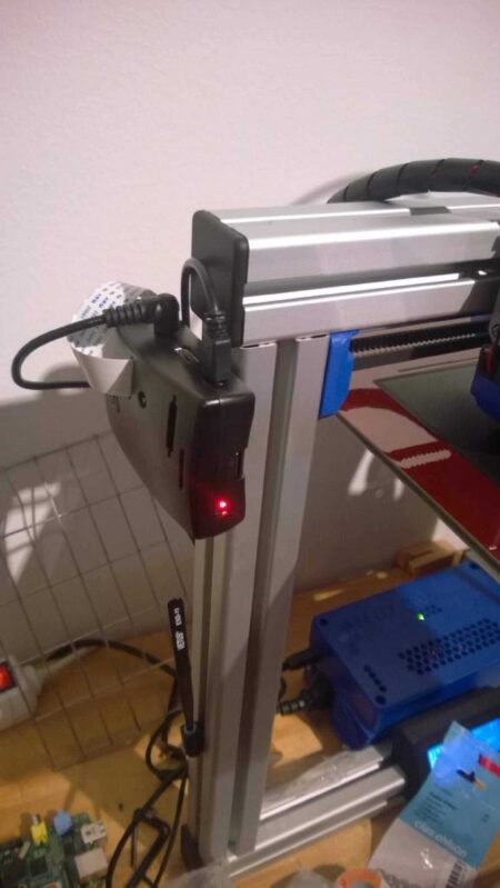 Raspberry Pi B + Muhafaza Alüminyum Profil Tutucu Plastik Aparat