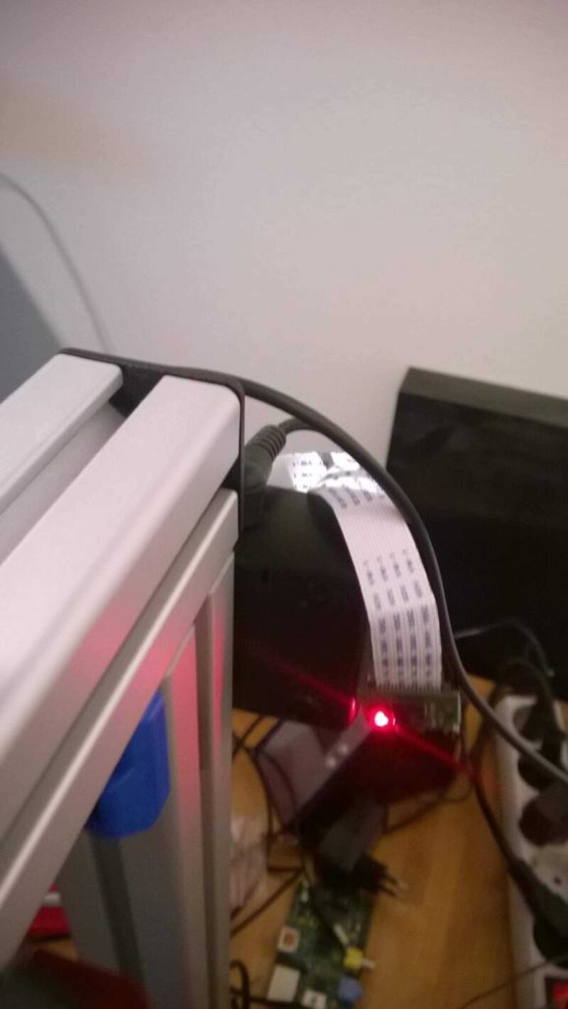 Raspberry Pi B + Muhafaza Alüminyum Profil Tutucu Plastik Aparat - Görsel 2