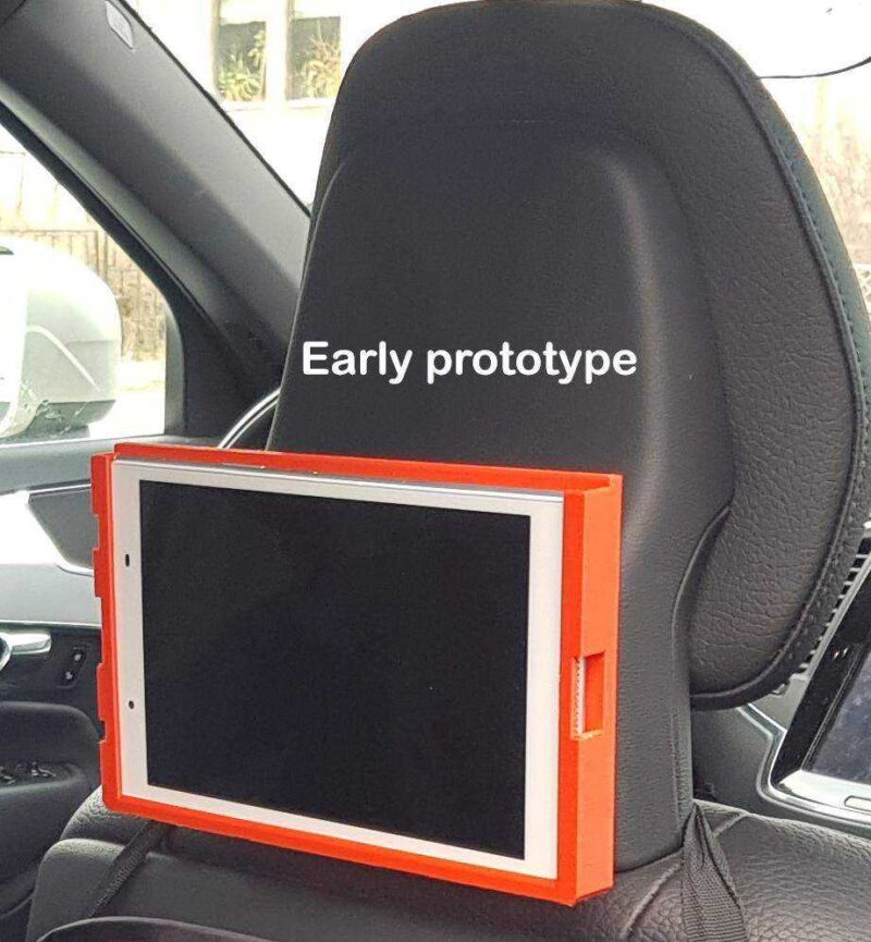 Xc90 Araba Kafalık Tutucu / Tutucu Tablet İçin Plastik Aparat