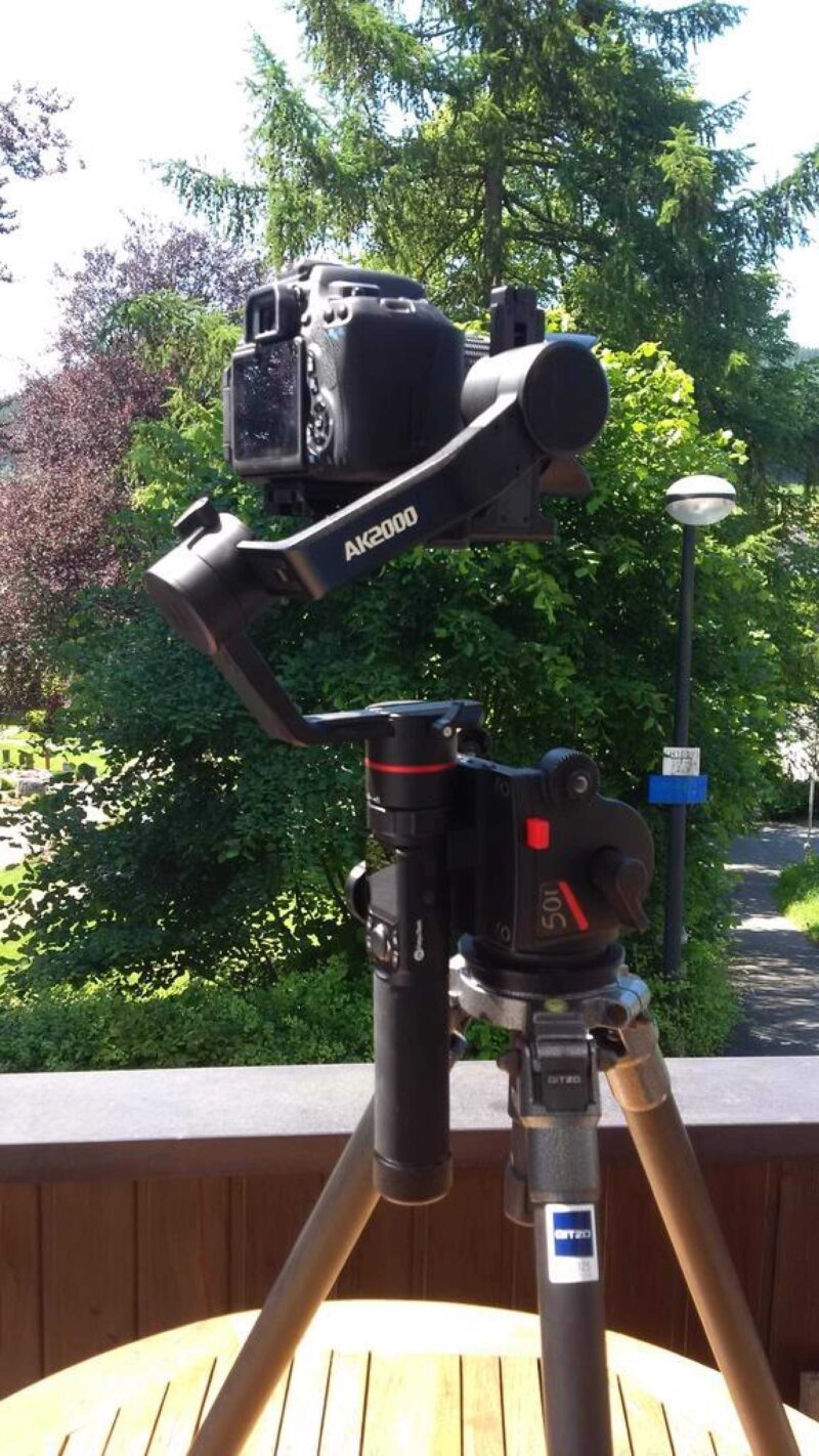 Feiyu Tech Ak2000 Gimbal Tutucu İle Manfrotto 501 Plaka Plastik Aparat