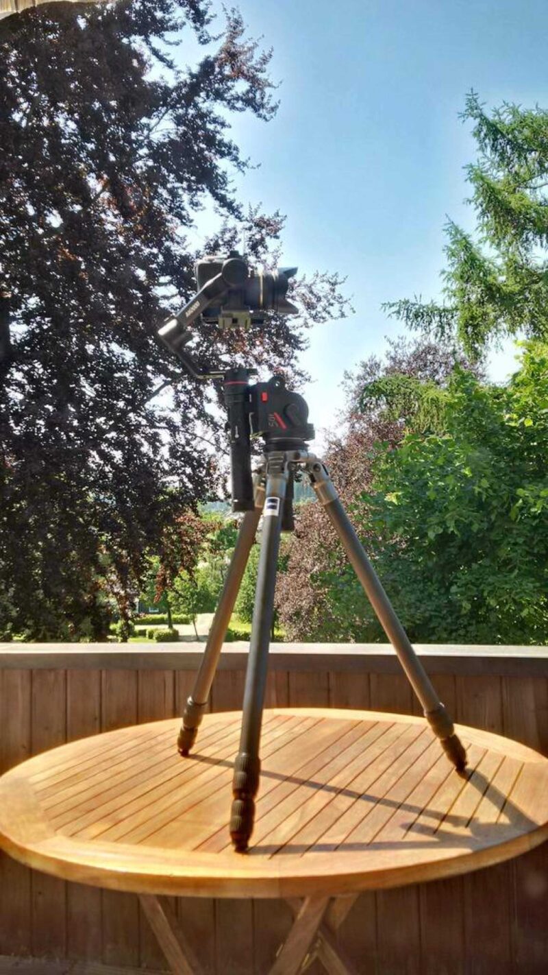 Feiyu Tech Ak2000 Gimbal Tutucu İle Manfrotto 501 Plaka Plastik Aparat - Görsel 3