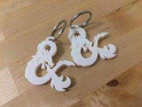 D&D Ampersand Anahtarlık Hediyelik Süs Eşyası Aksesuar Dekoratif