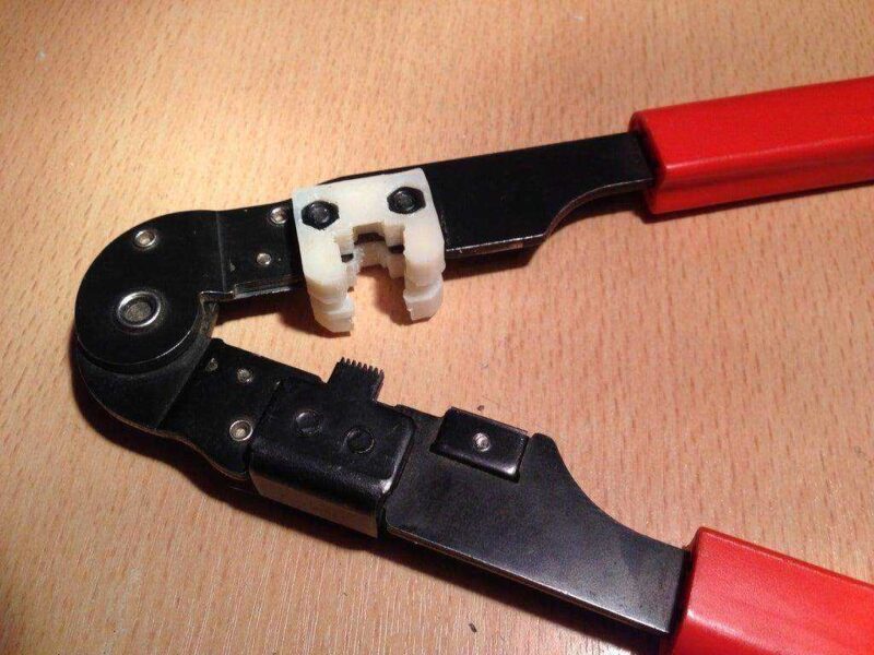 Sıkma Aracı Rj-45 Rj45 Ethernet Yedek Parça Crimper Onarım Plastik Aparat