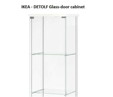 Ikea - Detolf Cam Kapı Kabin Raf Desteği ( M4 ) Plastik Aparat