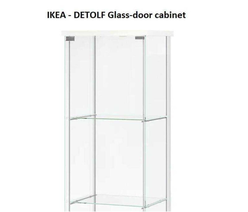 Ikea - Detolf Cam Kapı Kabin Raf Desteği ( M4 ) Plastik Aparat