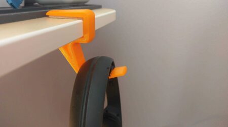 Kulaklık Kancası - 19 mm Masaüstü Stant Tutucu Asma Aparatı